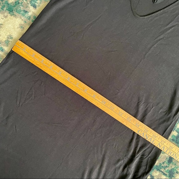 NWT Anthropologie Akemi +Kin Black Sleeveless Dress Sz XS High Side Slits Cutout - Picture 9 of 13